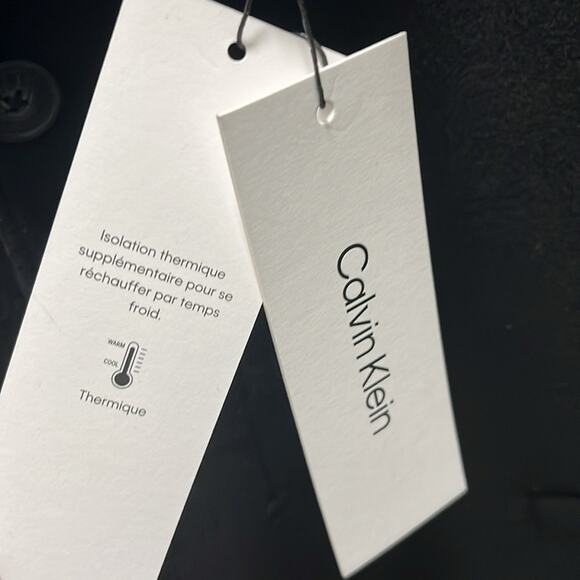 Calvin Klein Coleman Top Coat Black Size Men 42R - Picture 6 of 10